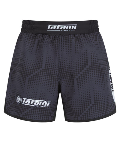 Ladies Abstract High Cut Shorts - Grey