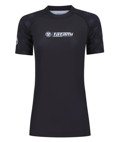 Ladies Refine Short Sleeve Rash Guard - Black