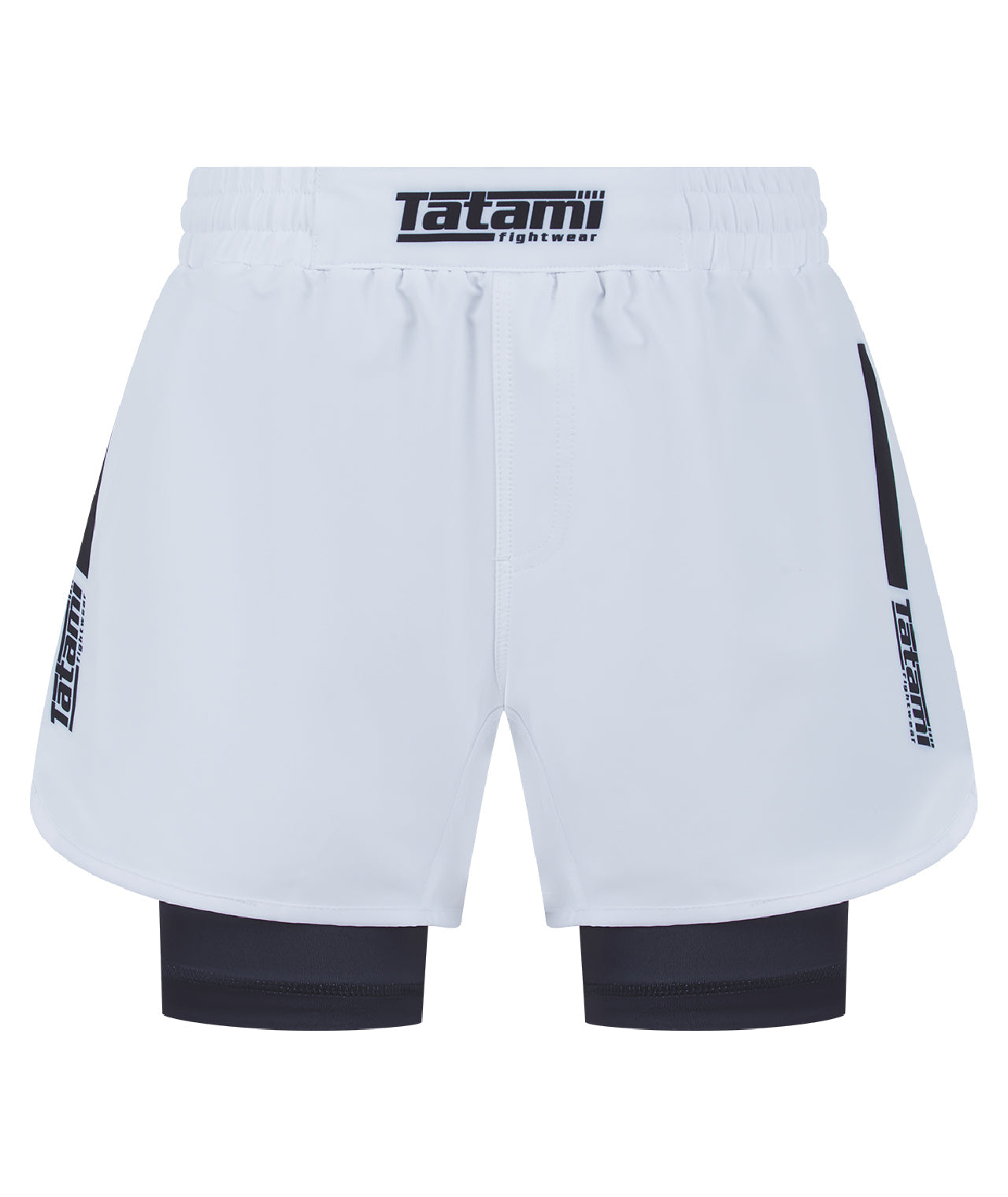 IBJJF Ranked Hybrid Shorts - Black & White – Tatami Fightwear USA
