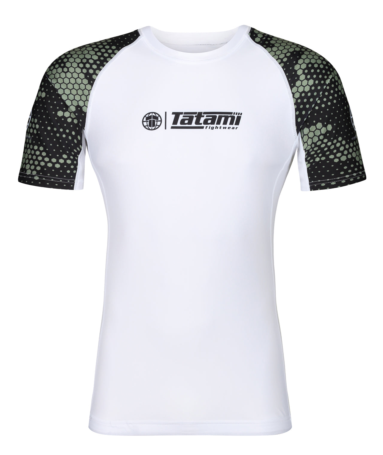 Renegade Rash Guard - White & Green – Tatami Fightwear USA
