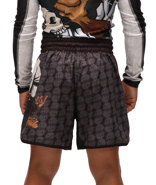 Shorts De Muay Thai/MMA Pour Enfants Garçons - Léger, Séchage Rapide, Fente Latérale - Pour Entraînement Boxe, Arts Martiaux, Sport