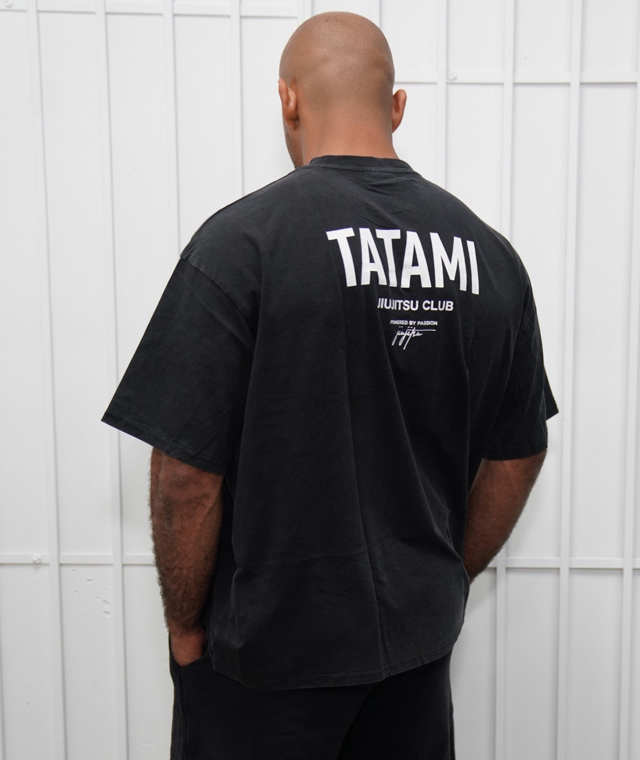 JJ Club Oversized Stonewashed Cotton T-Shirt - Grey – Tatami