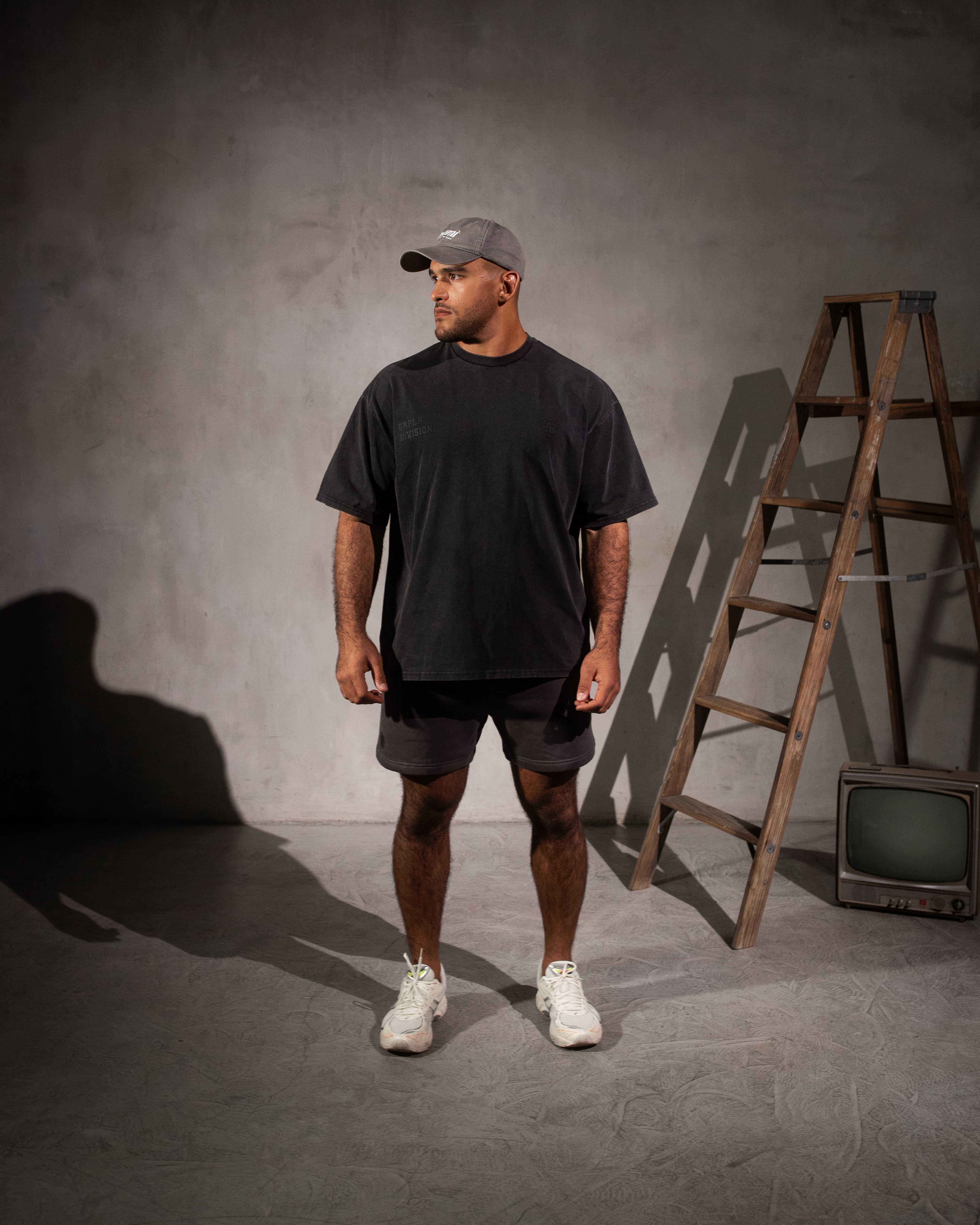GRPLR Division Oversized Stone Washed T-Shirt - Grey – Tatami