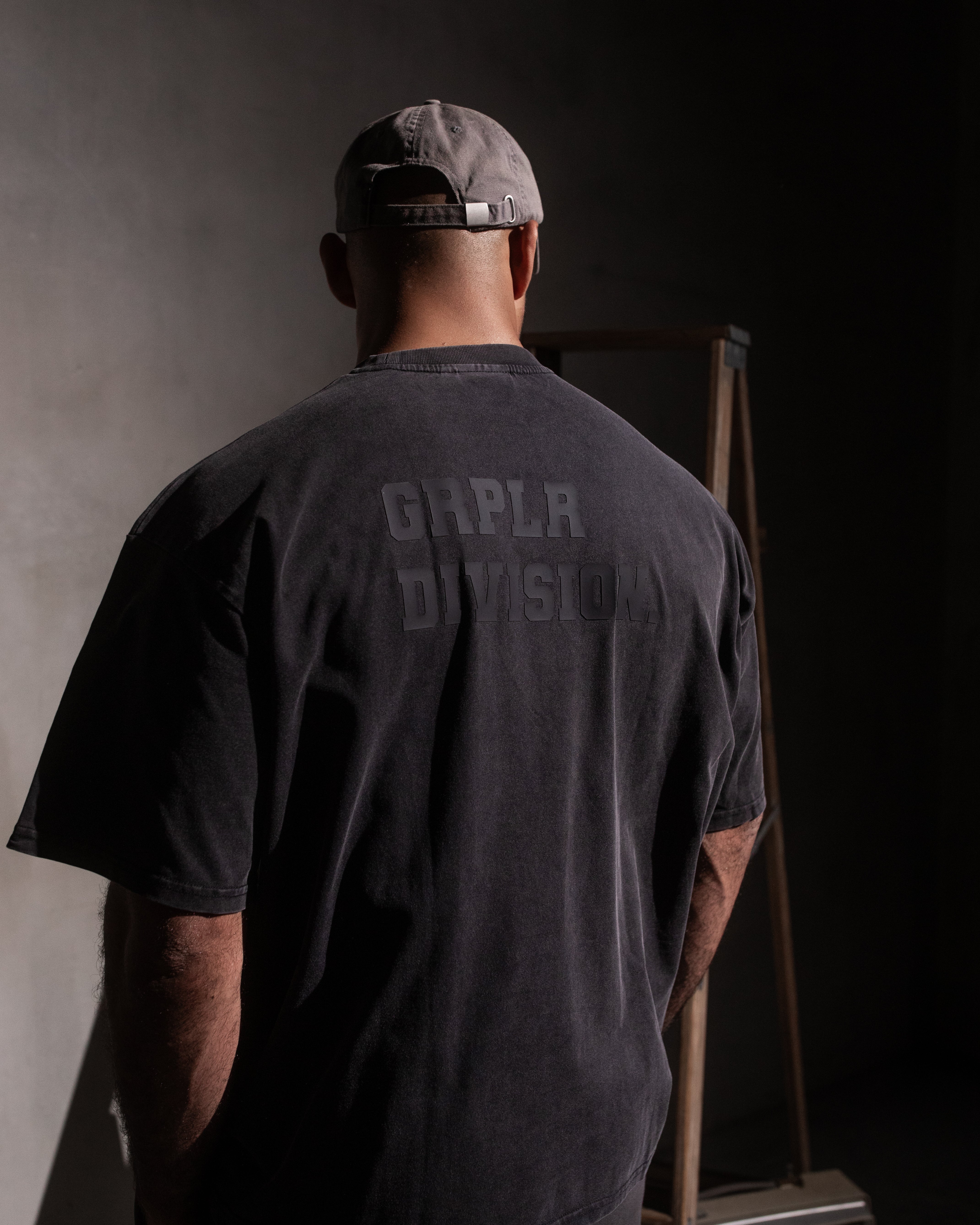 GRPLR Division Oversized Stone Washed T-Shirt - Grey – Tatami
