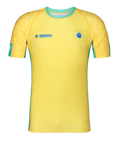 Kids Abstract Rash Guard - Brazil