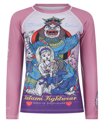 Ladies Meerkatsu Alice In Jiu-Jitsu Land Rash Guard