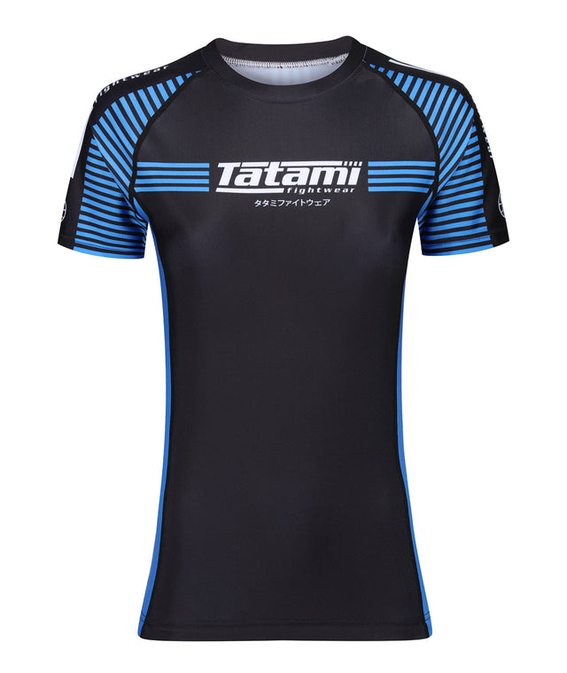 Ladies IBJJF 2024 Ranked Rash Guard Blue Tatami Fightwear USA