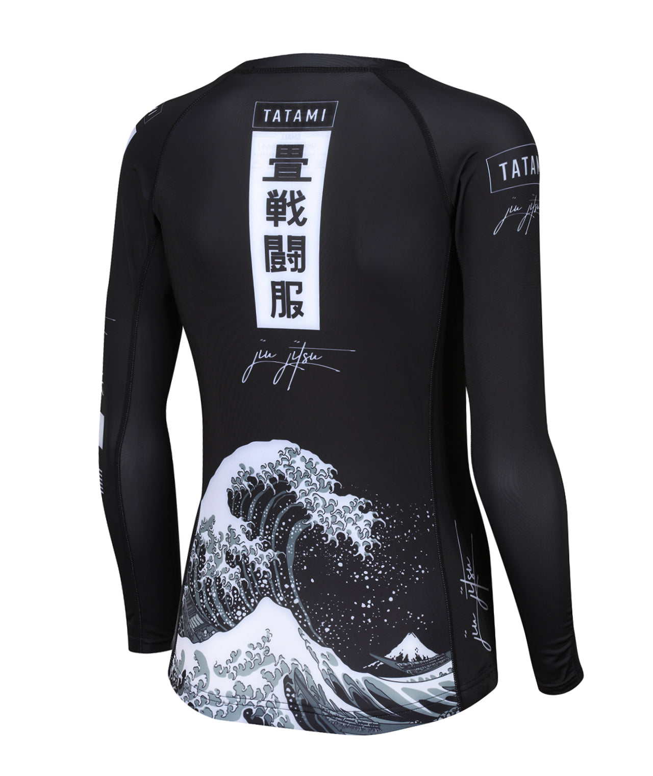 Ladies Kanagawa Long Sleeve Rash Guard - Black – Tatami Fightwear USA