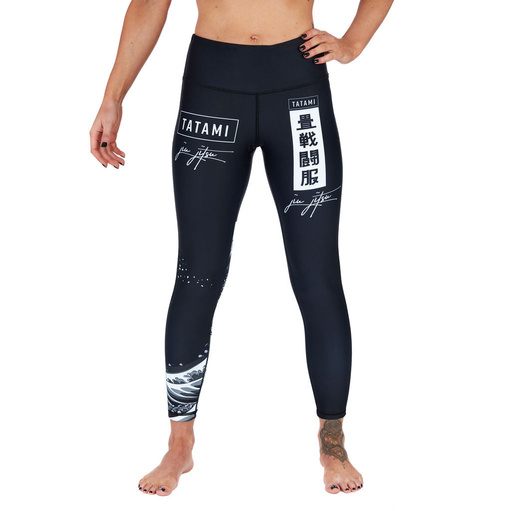 Ladies Kanagawa Spats - Black – Tatami Fightwear USA
