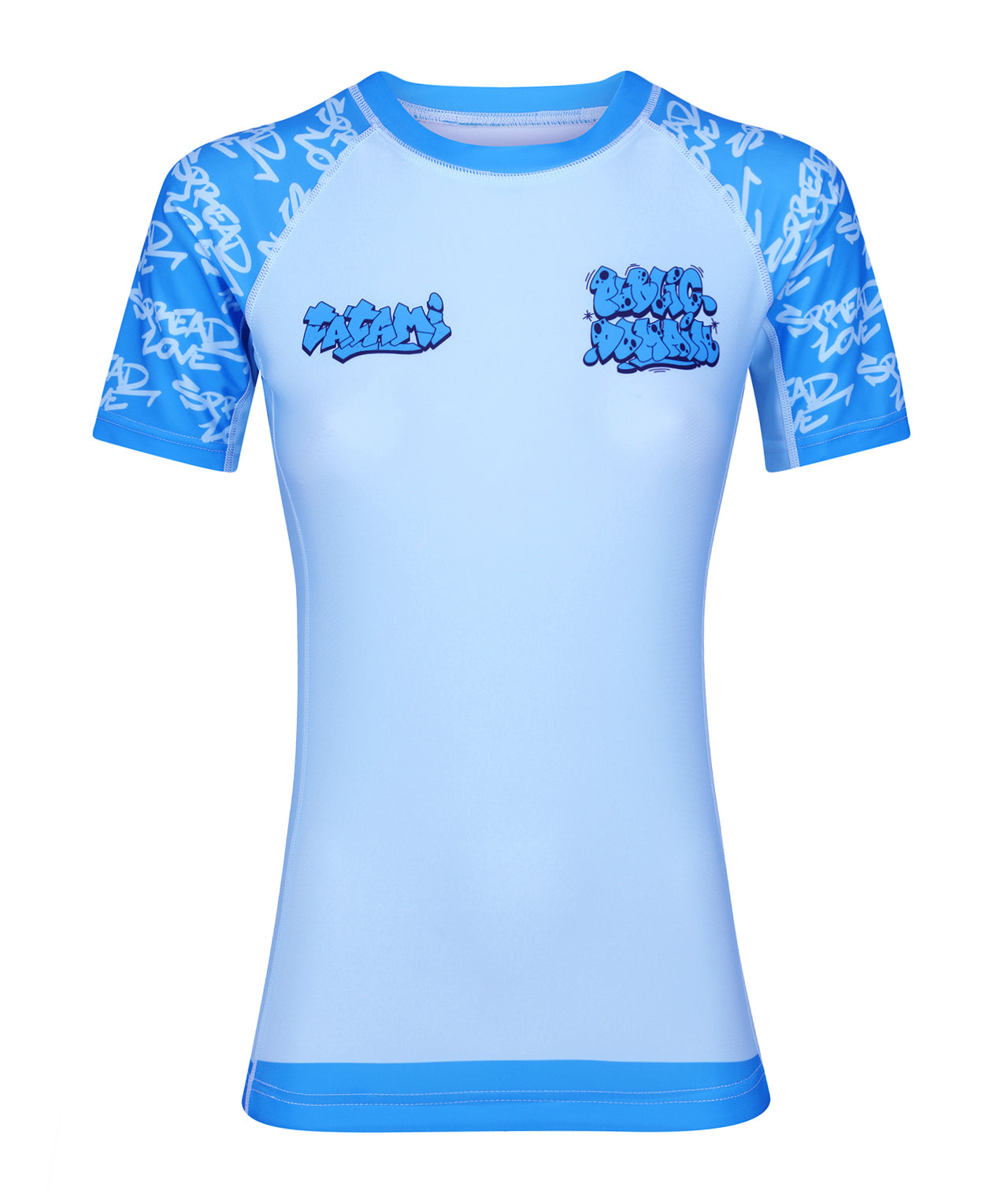 Ladies Tatami X Public Domain Cool Blue Rash Guard – Tatami Fightwear USA