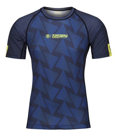 Abstract Rash Guard - Navy