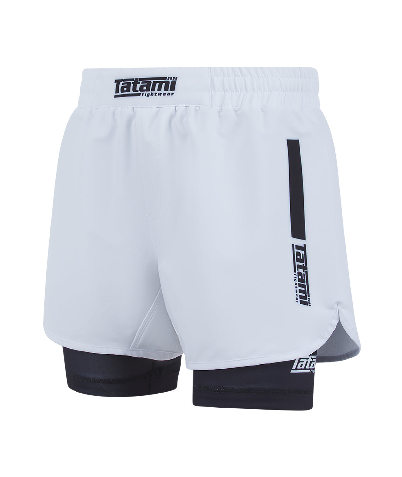 IBJJF Ranked Hybrid Shorts - Black & White – Tatami Fightwear USA