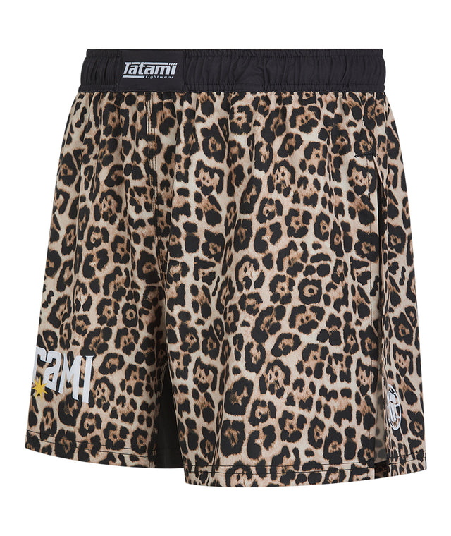 High Split MMA Shorts - Leopard