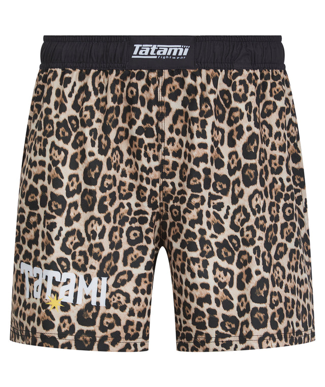High Split MMA Shorts - Leopard
