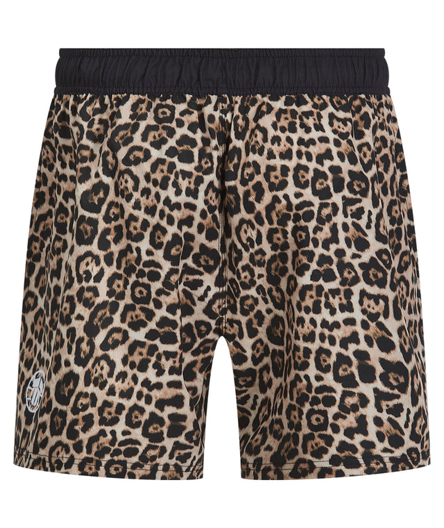 High Split MMA Shorts - Leopard