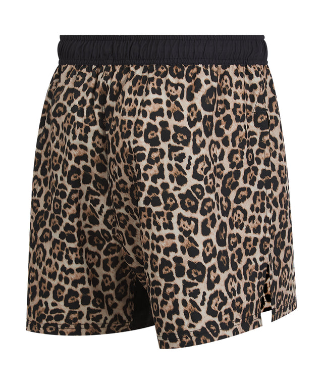 High Split MMA Shorts - Leopard