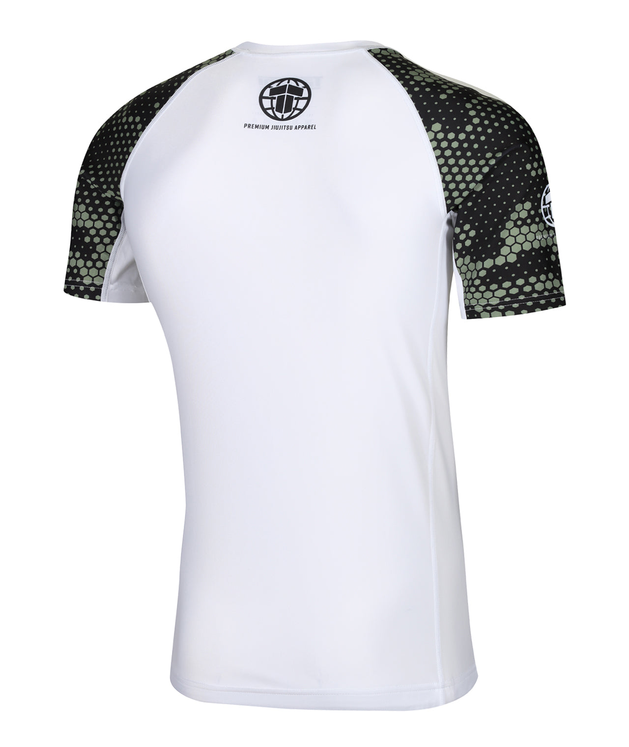 Renegade Rash Guard - White & Green – Tatami Fightwear USA