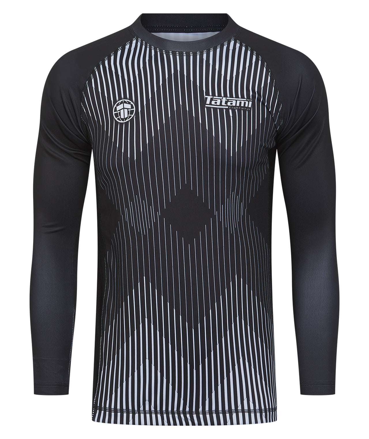 Striped Long Sleeve Rash Guard - Black – Tatami Fightwear USA