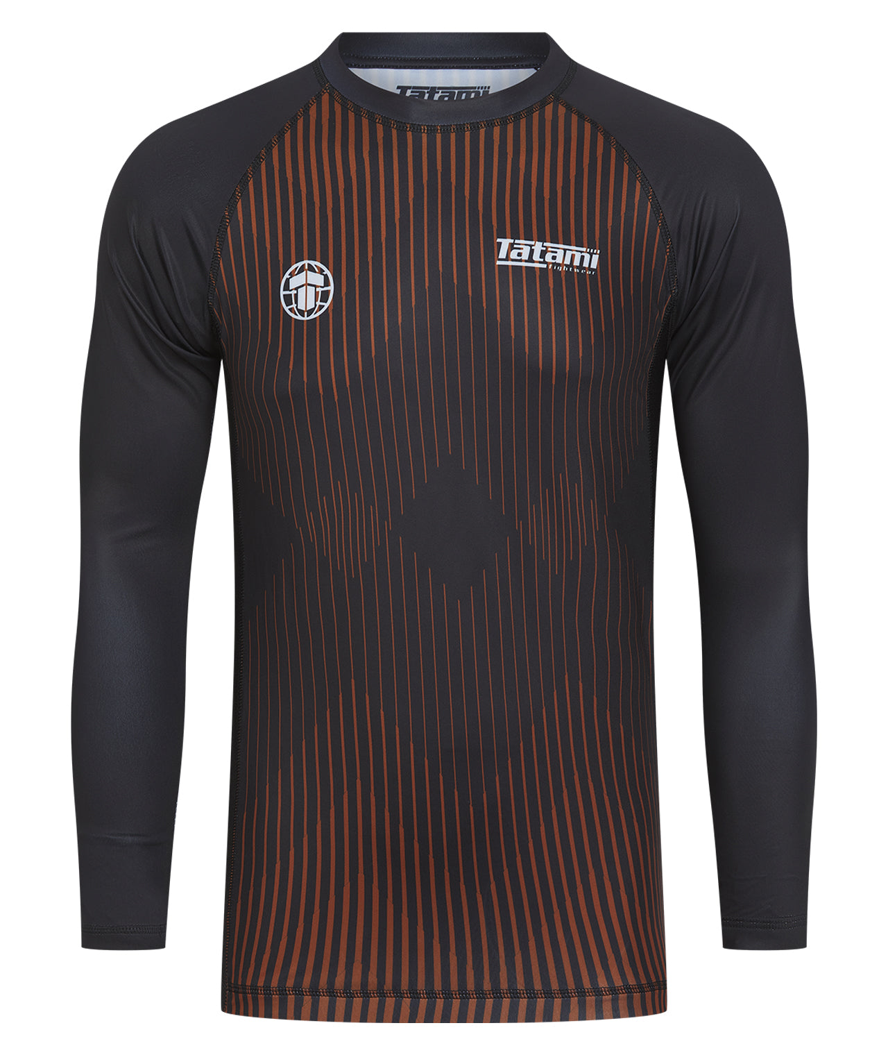 Striped Long Sleeve Rash Guard - Brown – Tatami Fightwear USA