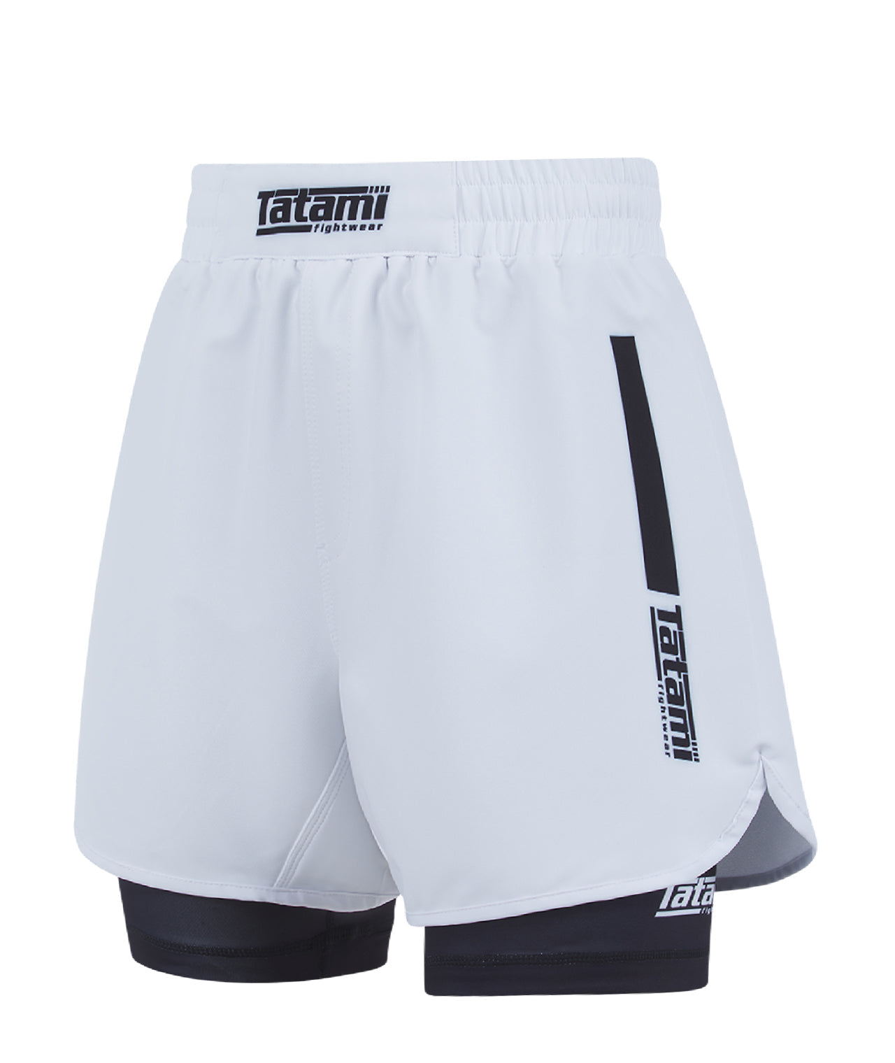 Ladies IBJJF Ranked Hybrid Shorts - Black & White – Tatami