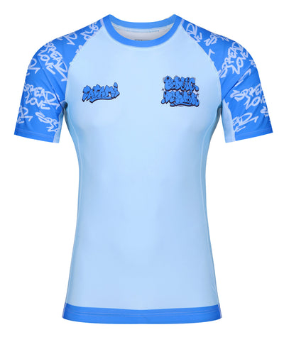 Tatami X Public Domain Cool Blue Rash Guard