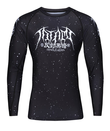 Impact Long Sleeve Rash Guard - Black